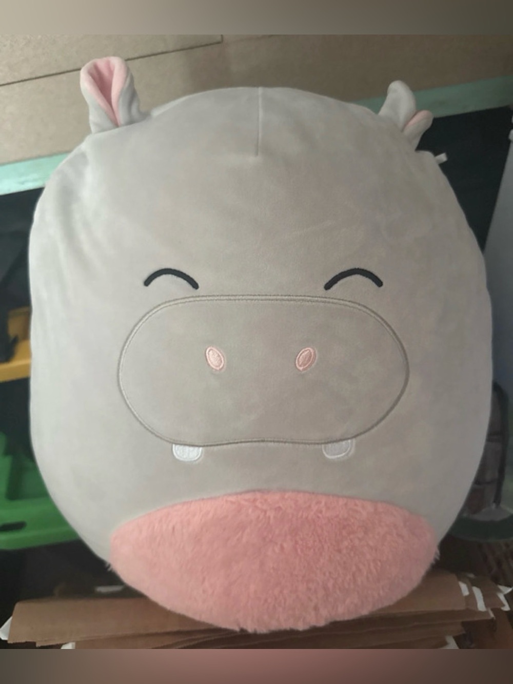 Squishmallows Original 16in Harrison the Hippo with
